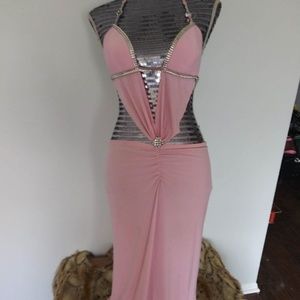 Floor-Length A-Line/Princess Sequined Evening Gown